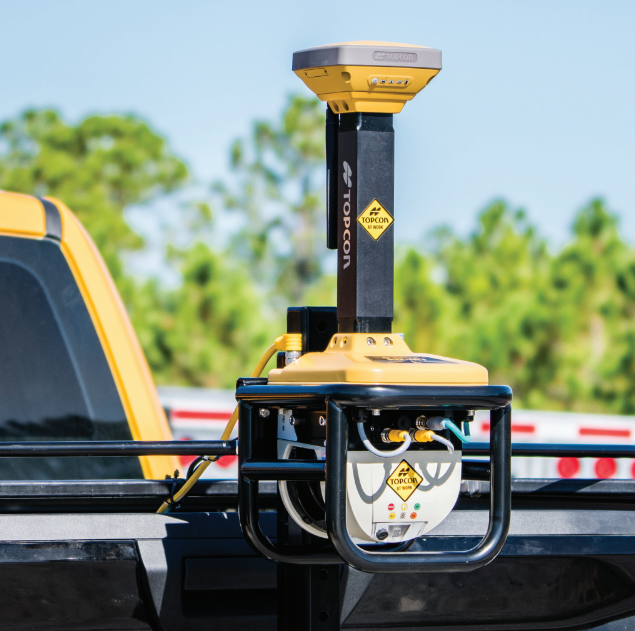 Tecnologia Topcon 3D para controle de máquinas